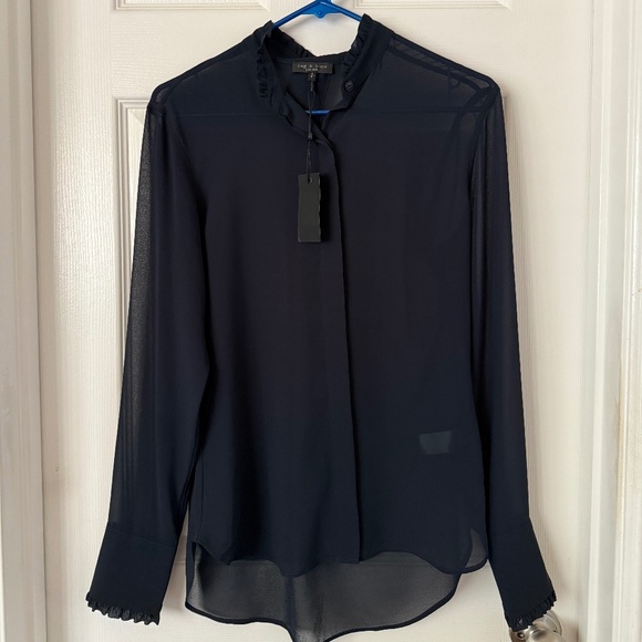 NWT Rag and Bone Jojo Button-Up Top Women's Blouse Shirt | Size S | $258 - Picture 1 of 6